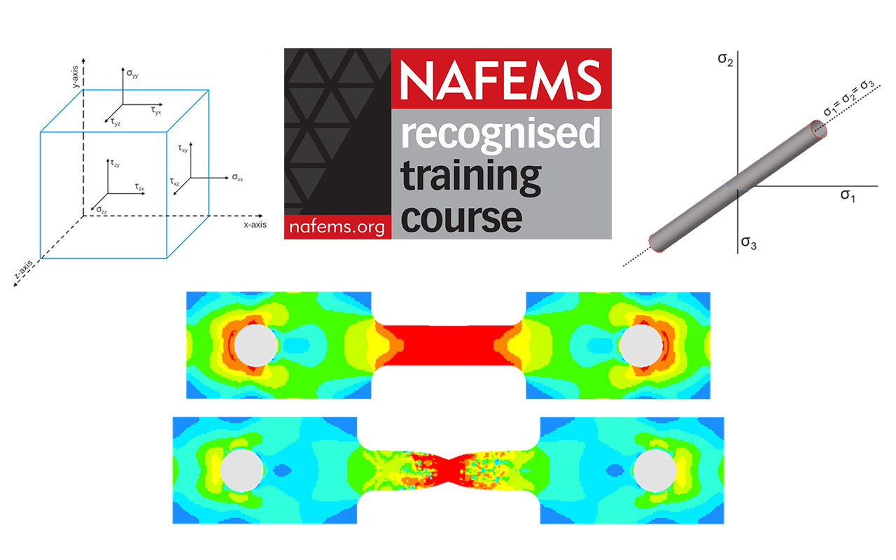 Finite element analysis training examples and NAFEMS recognised course badge