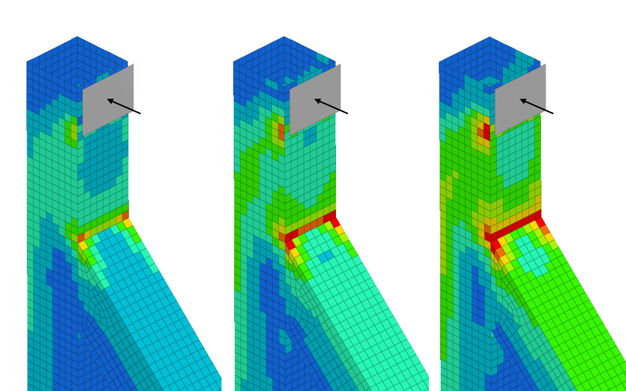 Comparison of structural finite element results